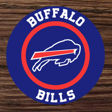 Panneau en métal rond Buffalo Bills sur mesure- Art mural en métal Panneau en métal rond Buffalo Bills sur mesure- Art mural en métal