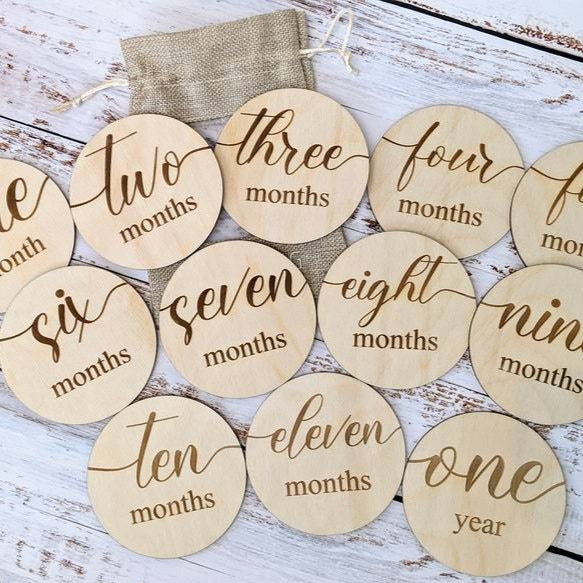 Monthly Baby Milestone Discs