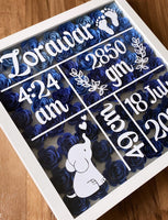 Personalized Baby Stat 8" x 8"