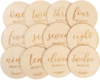Wooden Milestone New Born | Monthly Baby Milestone Discs | Milestone Markers | Baby Gift | Milestone Block | Baby Milestone Cards