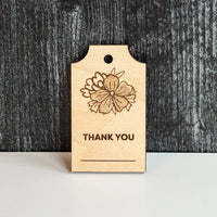 Personalized Thank You Wood Tag