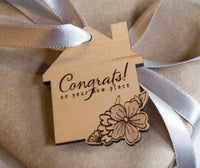 Personalized Congrats Wood Tag