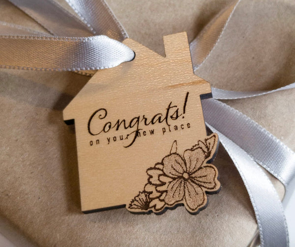 Personalized Congrats Wood Tag