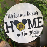 Mickey HOME Sign