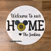 Mickey HOME Sign