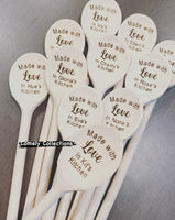 Personalized Baking Spoon Wood Spoon