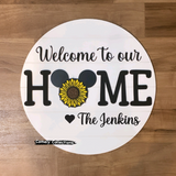 Mickey HOME Sign